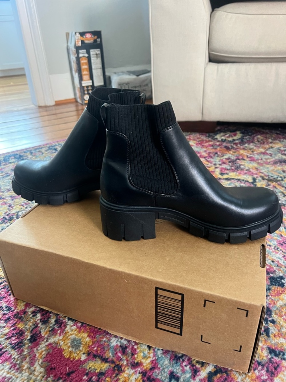 Black Moto Boots